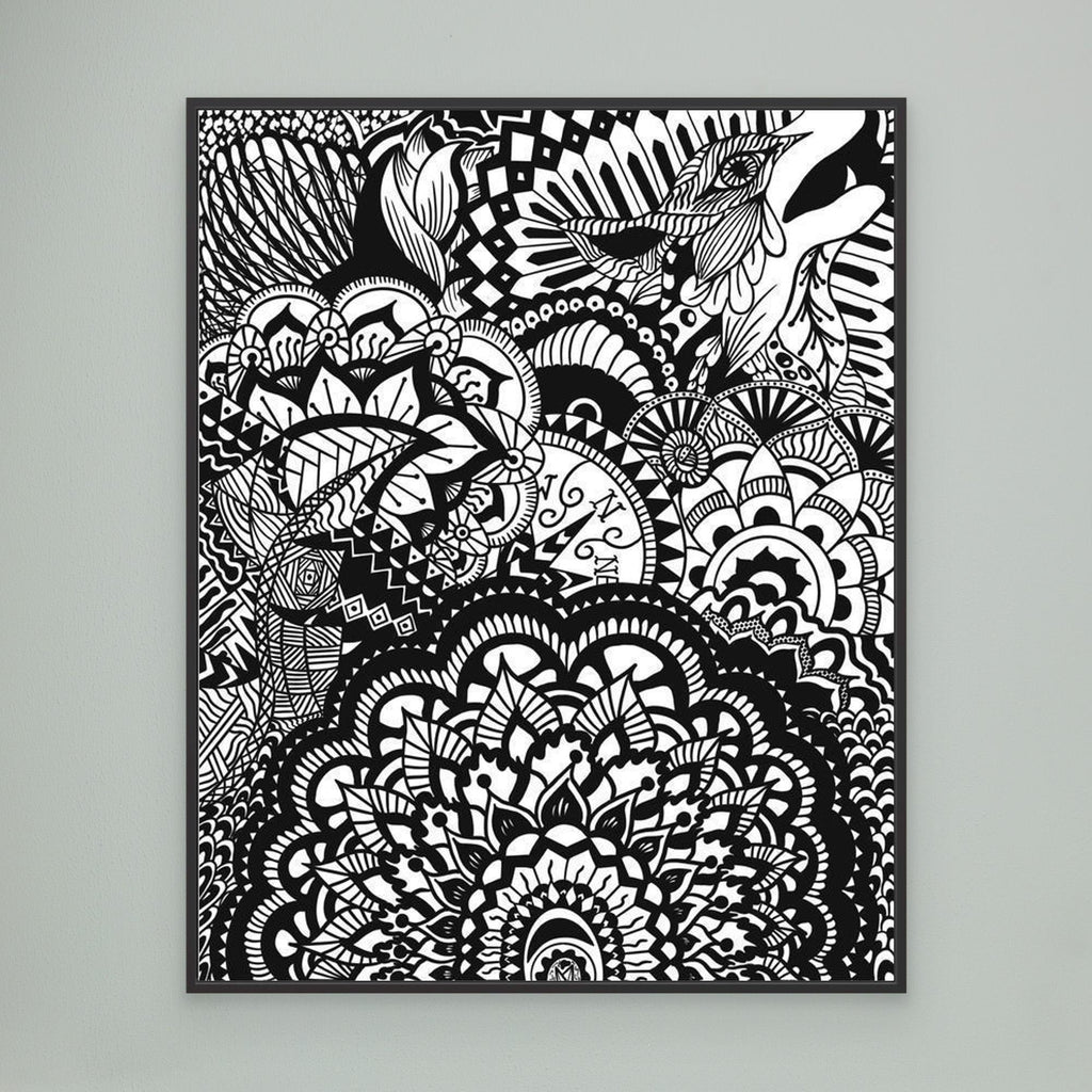 #01 Abstract wolf - (Canvas)