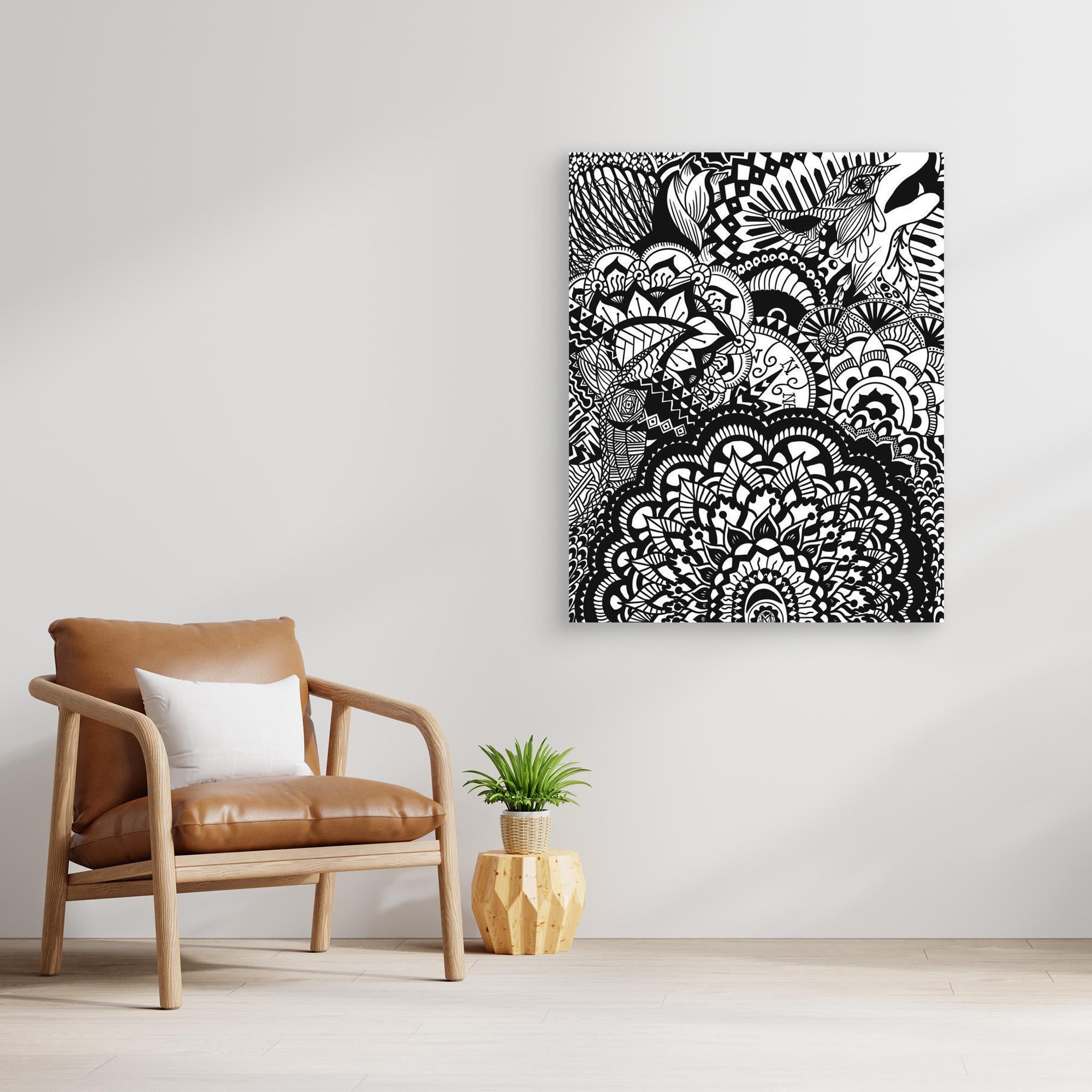 #01 Abstract wolf - (Canvas)