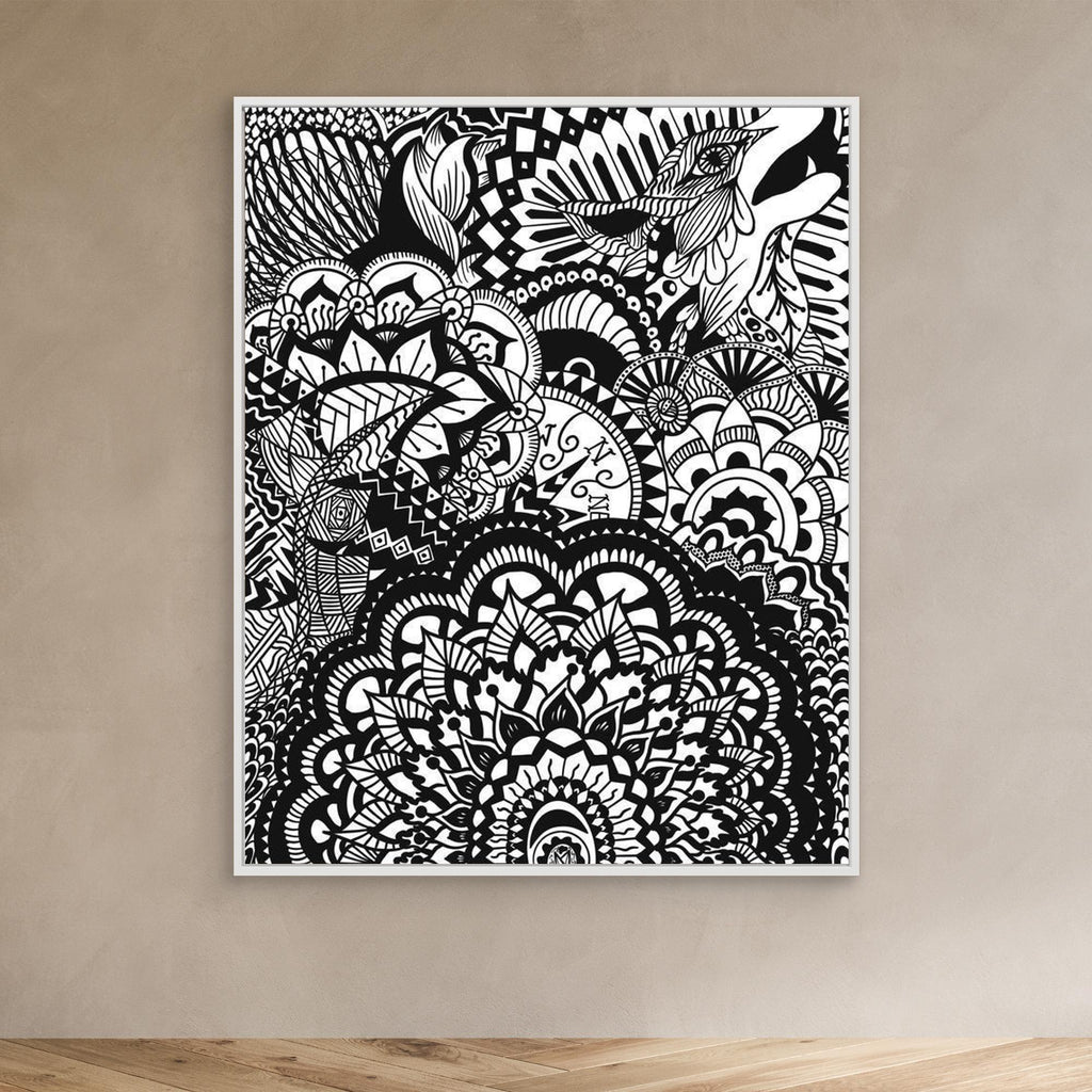#01 Abstract wolf - (Canvas)