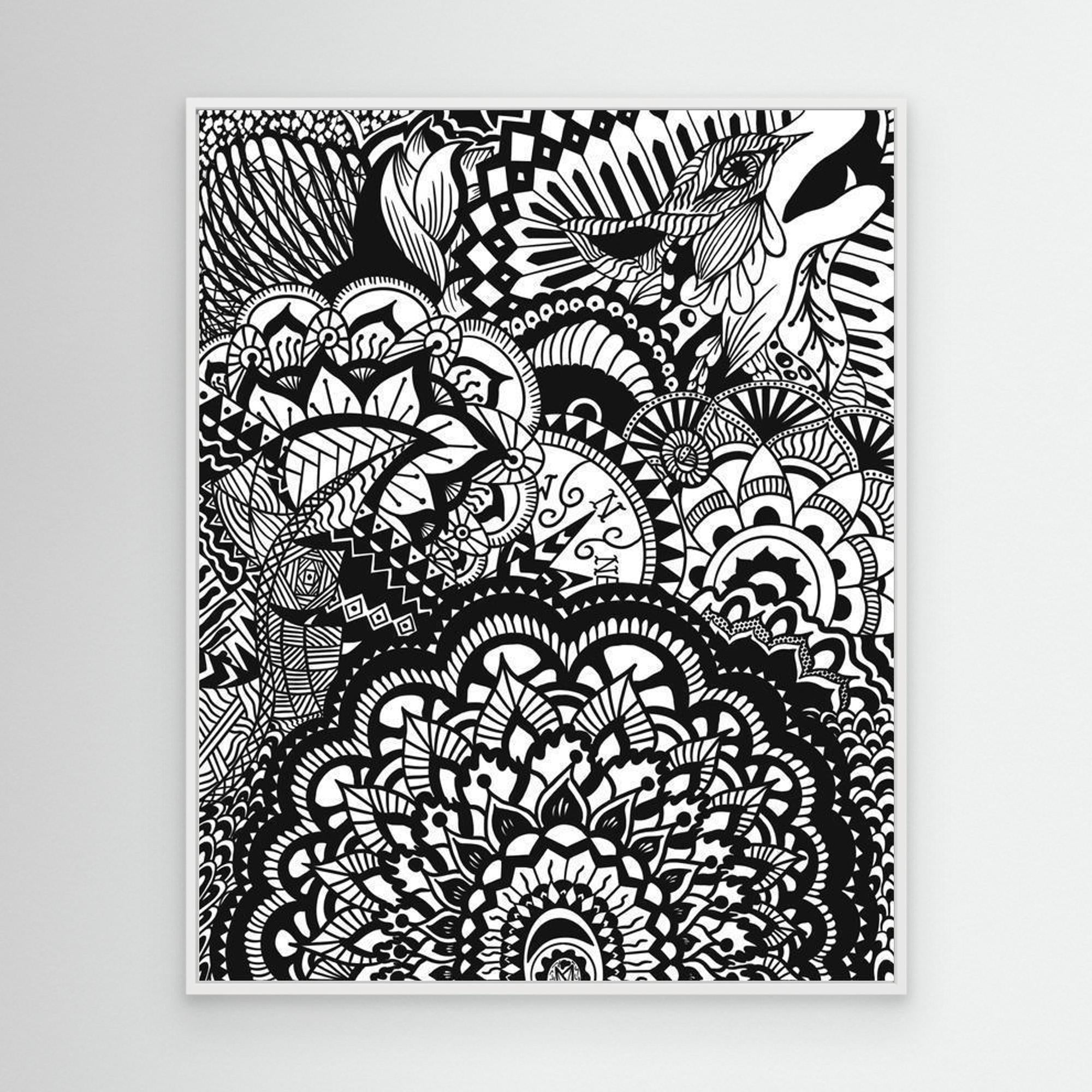 #01 Abstract wolf - (Canvas)