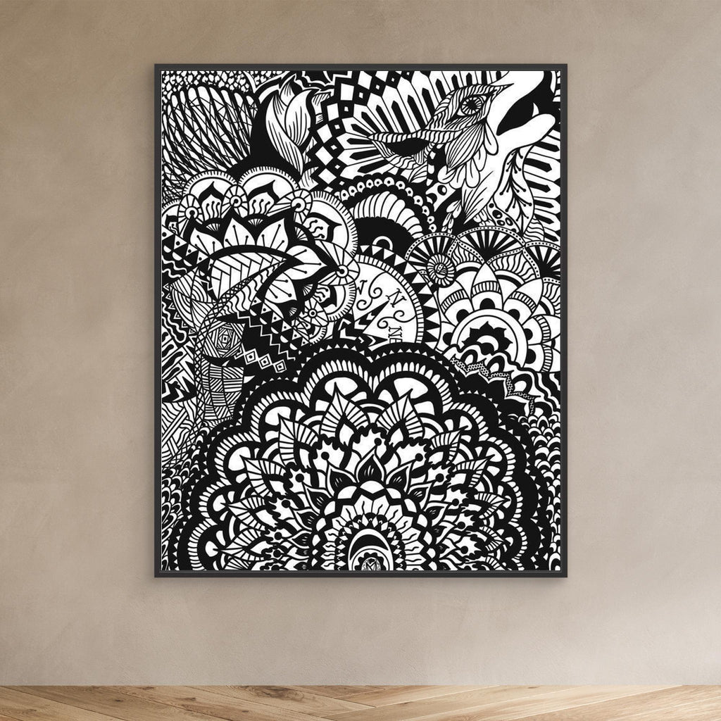 #01 Abstract wolf - (Canvas)