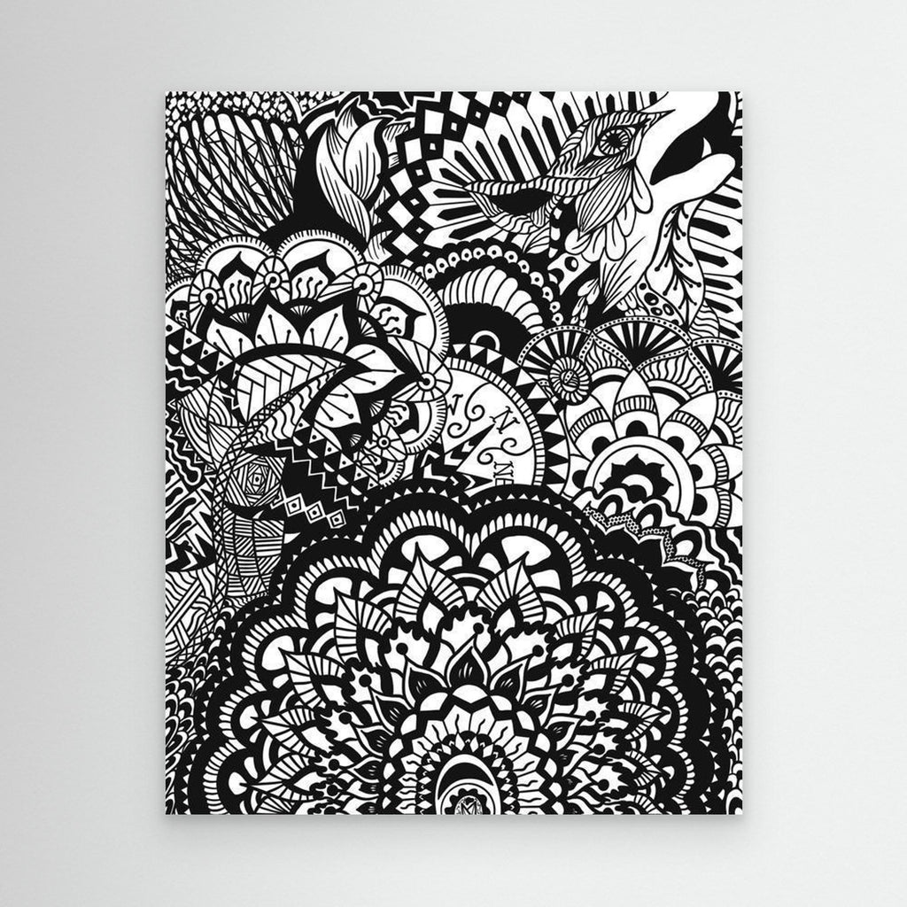 #01 Abstract wolf - (Canvas)
