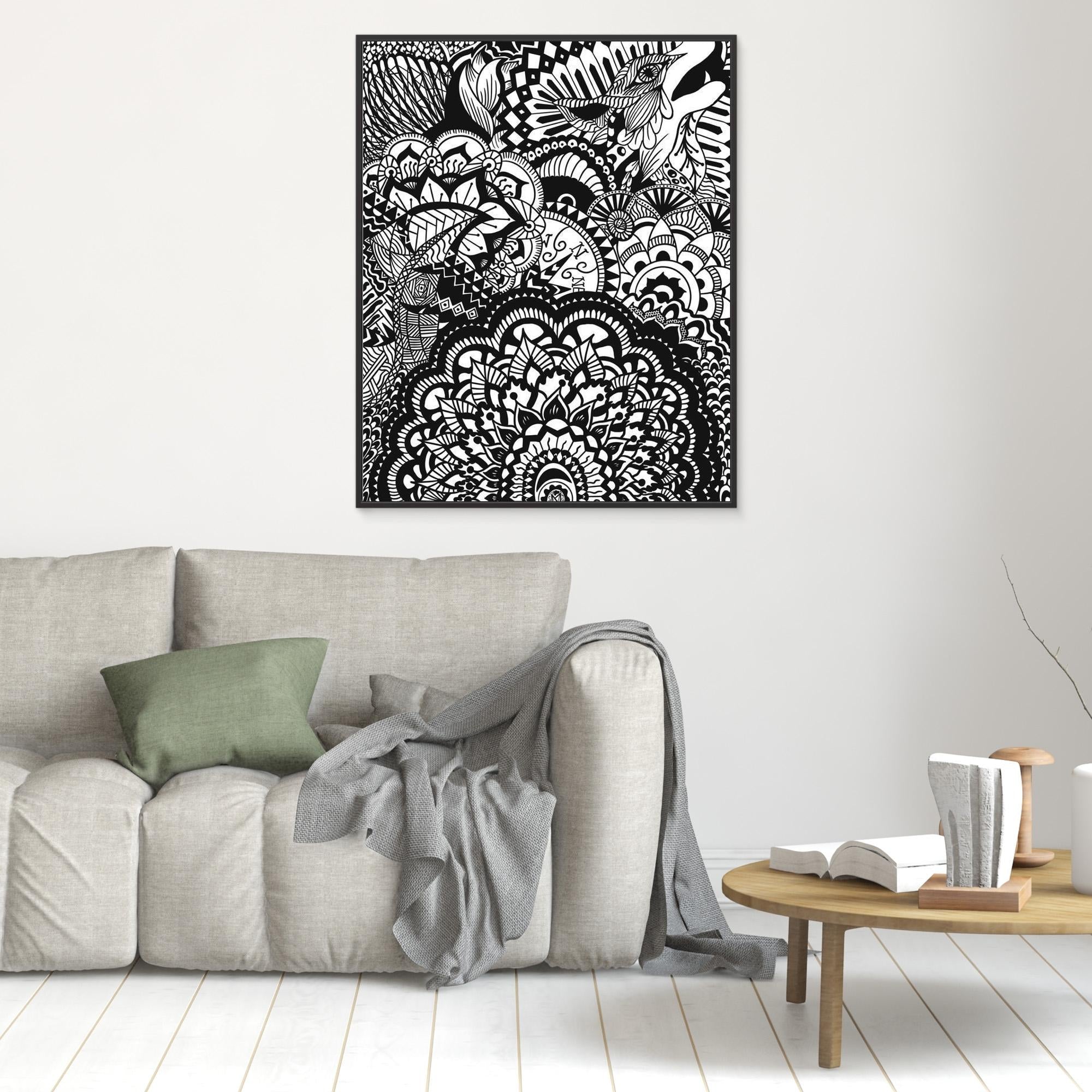#01 Abstract wolf - (Canvas)