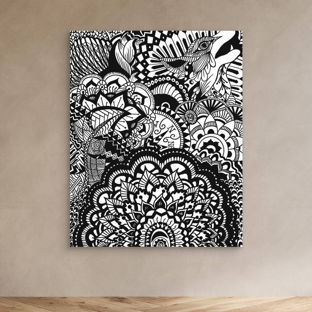 #01 Abstract wolf - (Canvas)