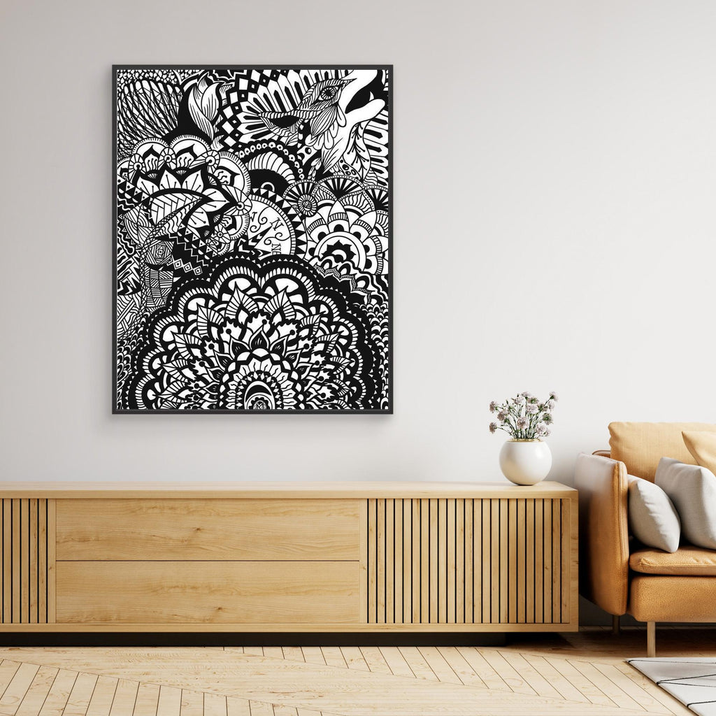 #01 Abstract wolf - (Canvas)