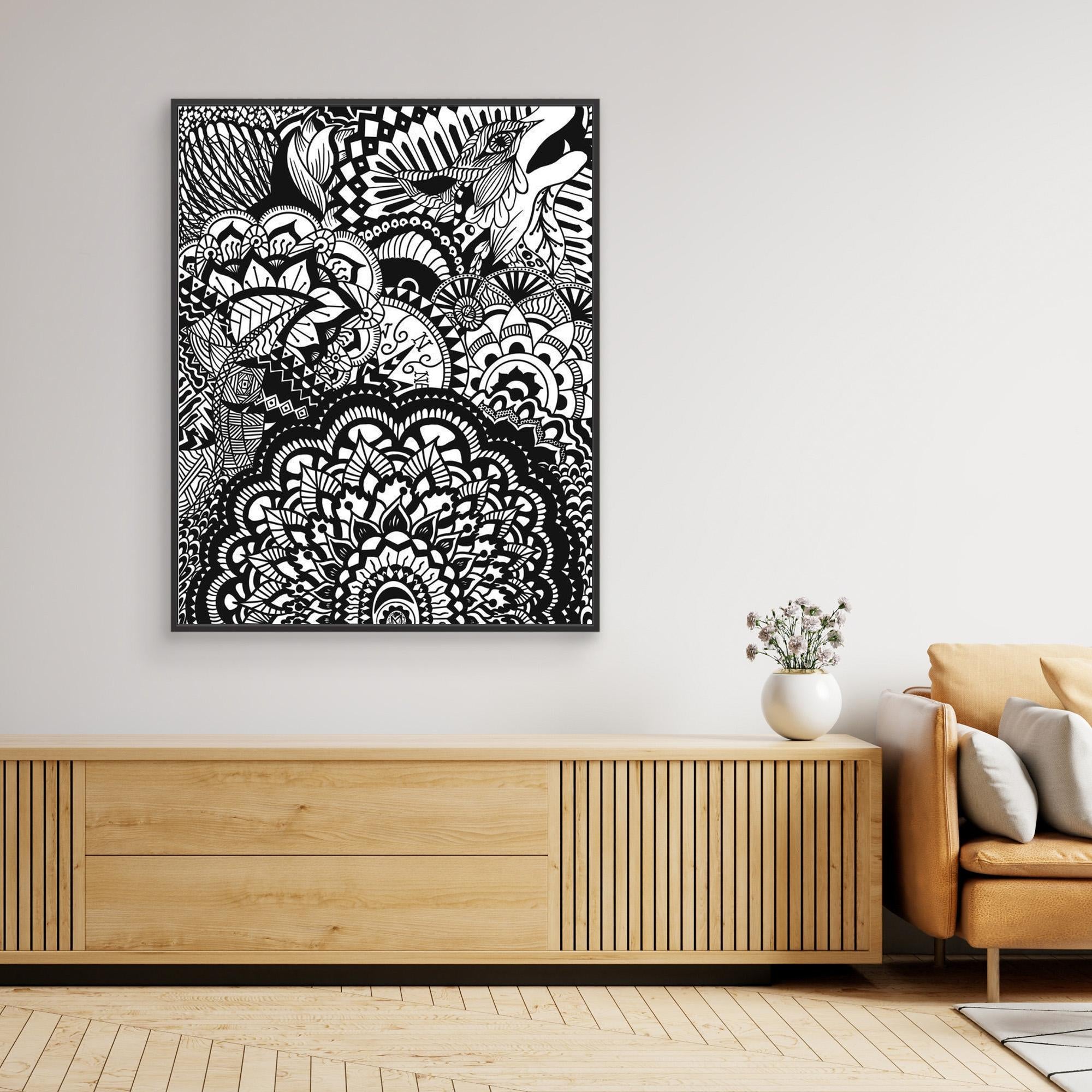 #01 Abstract wolf - (Canvas)