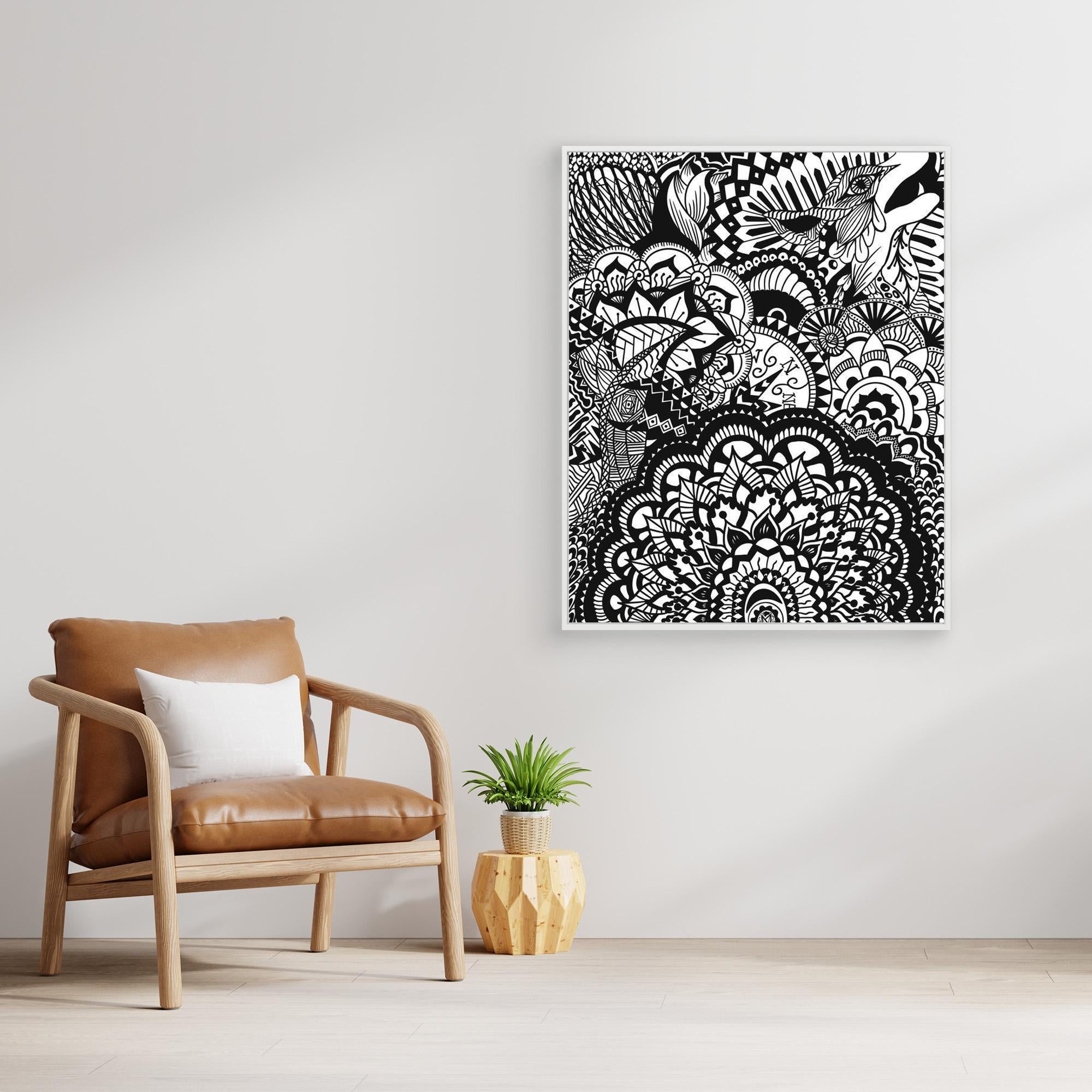#01 Abstract wolf - (Canvas)