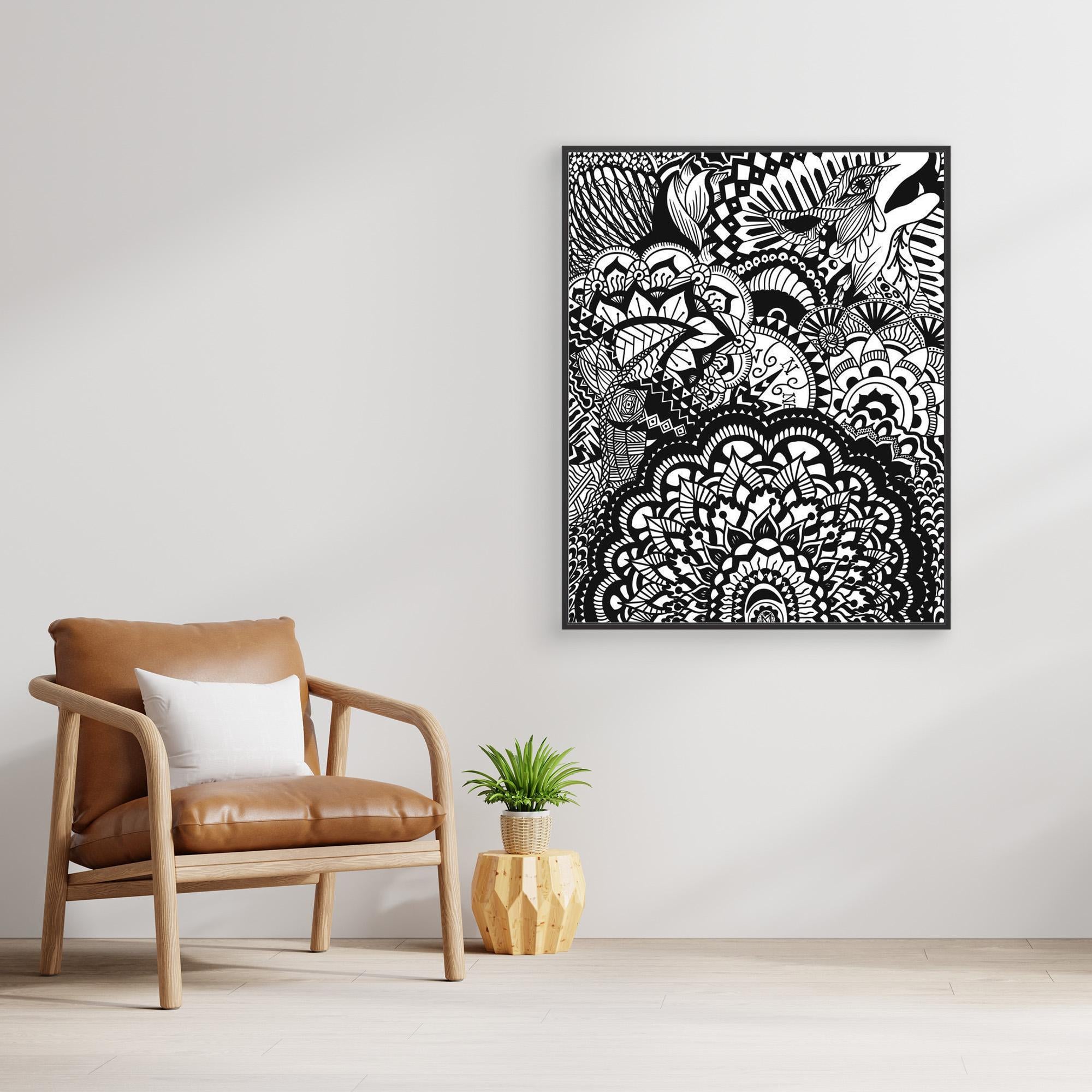 #01 Abstract wolf - (Canvas)