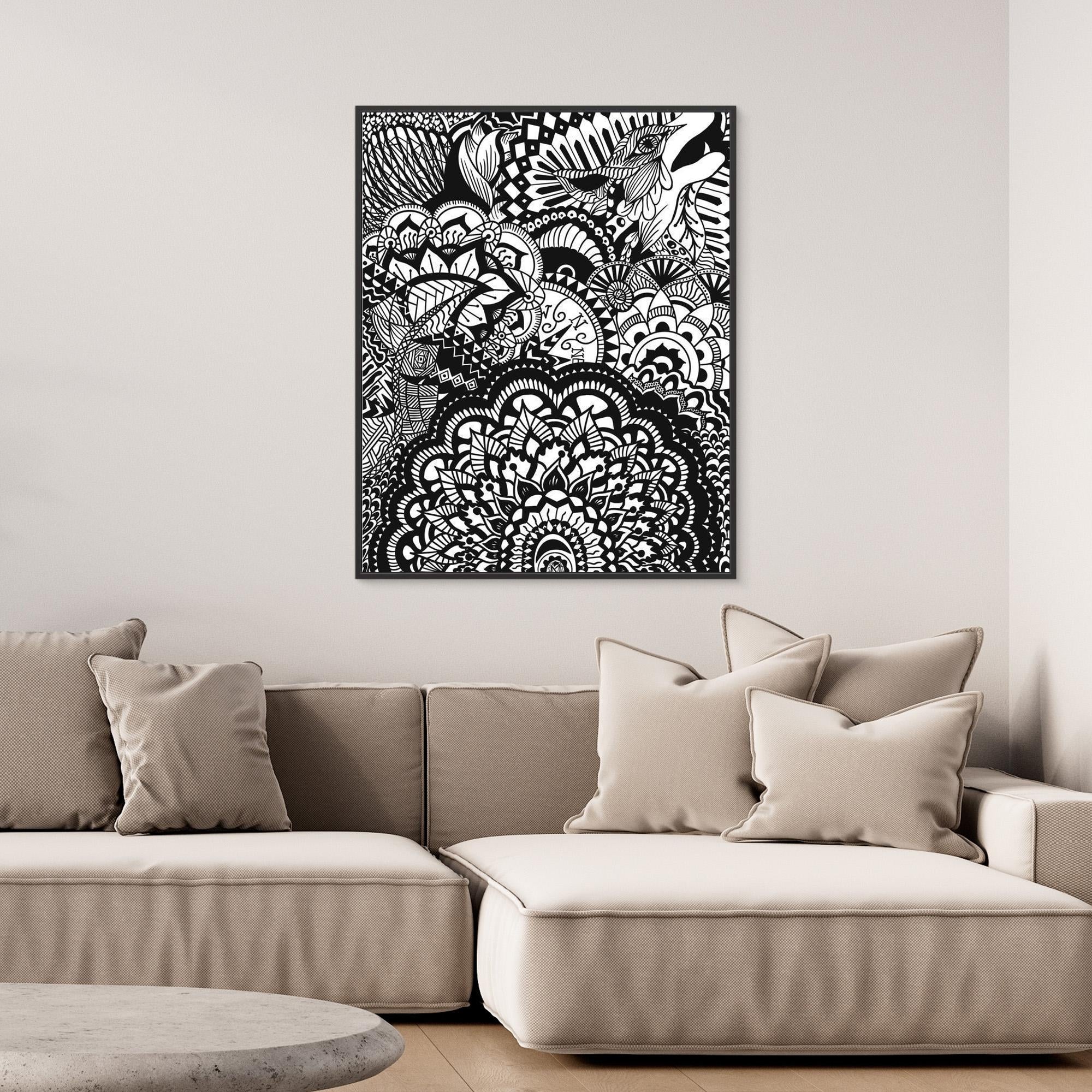 #01 Abstract wolf - (Canvas)